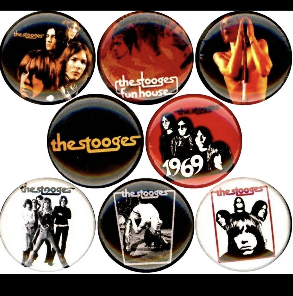 The stooges punk band x 8 NEW 1" inch (25mm) button pin badges